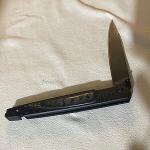 Frost Cutlery Ridge Runner Black Folding Knife 6” blade